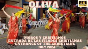 Moros y Cristianos Oliva Entrada de las Filades Cristianas Moors and Christians Parade Espana
